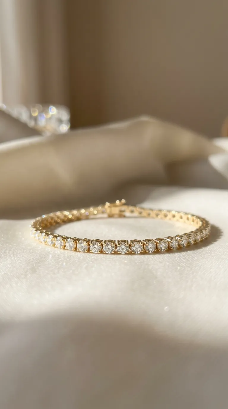 Handcrafted 14K / 18K gold diamond bracelet