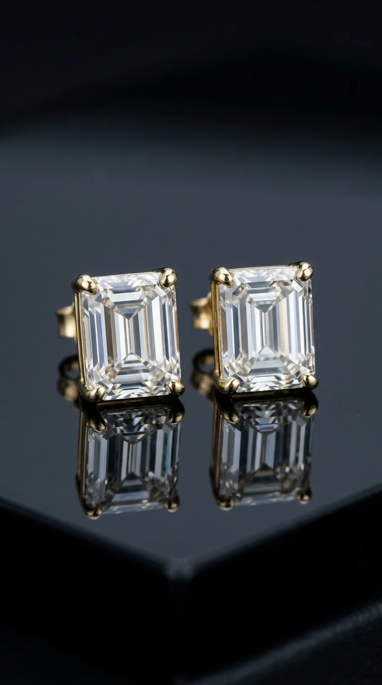 Custom IGI-certified lab-grown diamond earrings in 14K / 18K gold